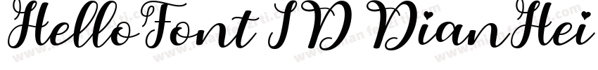 HelloFont ID DianHei BEJ字体转换